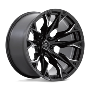 Fuel 1PC D803 FLAME 22X12 -44 GLOSS BLACK MILLED D8032220B447