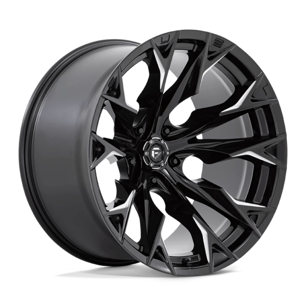 Fuel 1PC D803 FLAME 22X12 -44 GLOSS BLACK MILLED D8032220B447