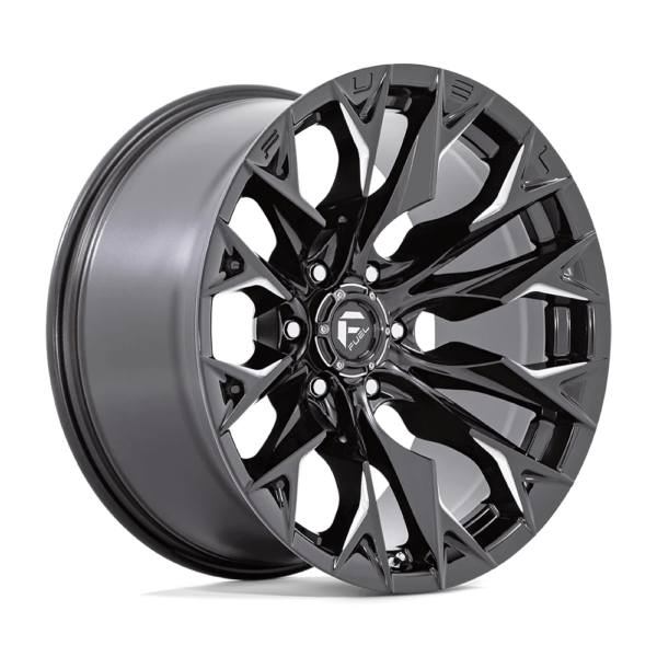 Fuel 1PC D803 FLAME 24X12 -44 GLOSS BLACK MILLED D8032420B447