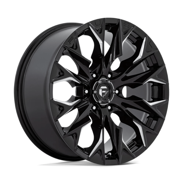 Fuel 1PC D803 FLAME 20X9 20 GLOSS BLACK MILLED D80320908457
