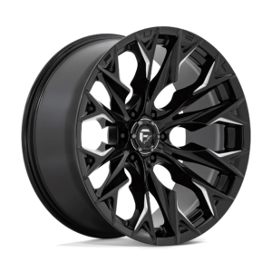 Fuel 1PC D803 FLAME 22X10 -18 GLOSS BLACK MILLED D80322008947