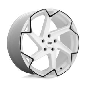 Niche 1PC M257 FLASH 20X10.5 27 GLOSS WHITE WITH BLACK M2572005F8+27