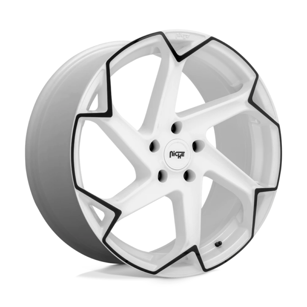 Niche 1PC M257 FLASH 20X10.5 35 GLOSS WHITE WITH BLACK M257200521+35