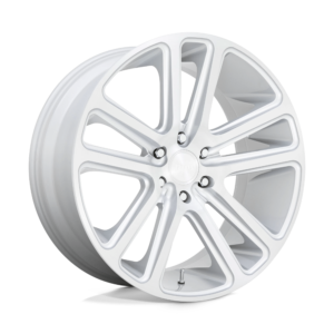 DUB 1PC S257 FLEX 22X9.5 30 GLOSS SILVER BRUSHED FACE S257229589+30