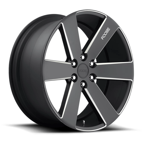 Foose 1PC F158 SWITCH 20X9.5 30 MATTE BLACK MILLED F158209577+30