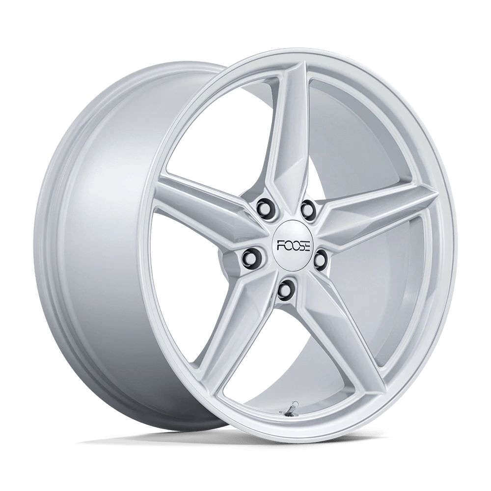 Foose 1PC F174 CF8 19X9.5 45 GLOSS SILVER F174199513+45