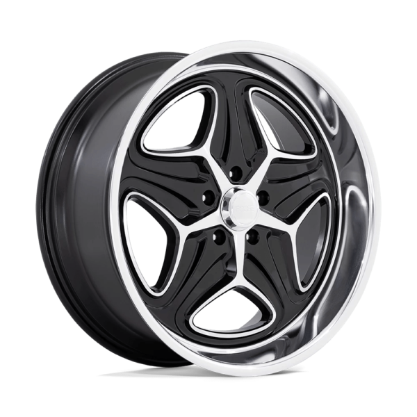 Foose 1PC F171 MERLOT 22X9 15 GLOSS BLACK MACHINED F17122906155