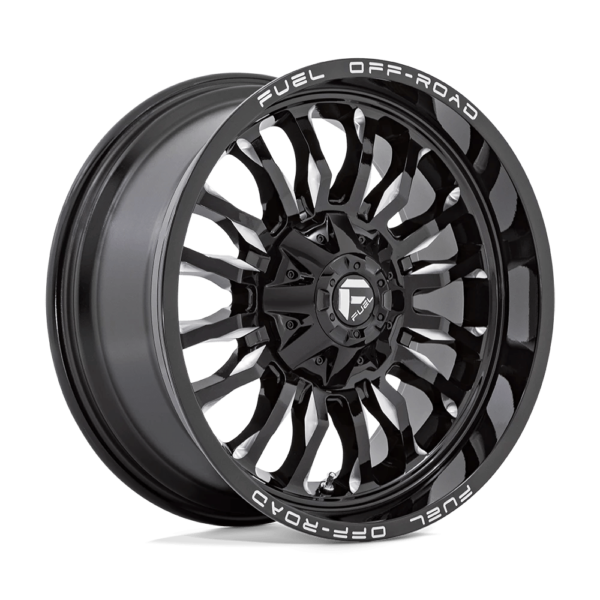 Fuel 1PC D795 ARC 20X10 -18 GLOSS BLACK MILLED D79520005747
