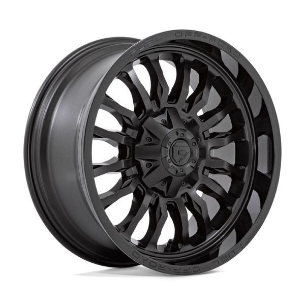 Fuel 1PC D796 ARC 20X10 -18 MATTE BLACK WITH GLOSS BLACK LIP D79620001847