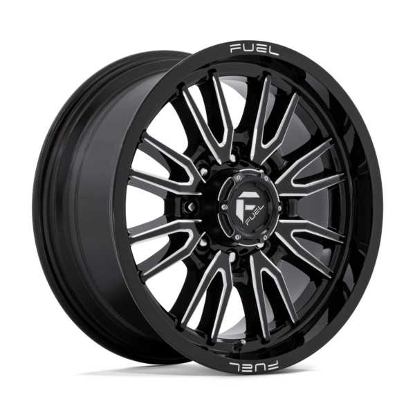 Fuel 1PC D761 CLASH 20X9 20 GLOSS BLACK MILLED D76120901757