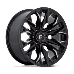 Fuel 1PC D803 FLAME 20X9 1 GLOSS BLACK MILLED D80320908450