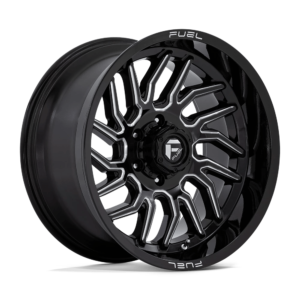 Fuel 1PC D807 HURRICANE 20X10 -18 GLOSS BLACK MILLED D80720008947