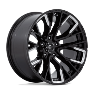 Fuel 1PC D849 REBAR 20X10 -18 GLOSS BLACK MILLED D8492000B447