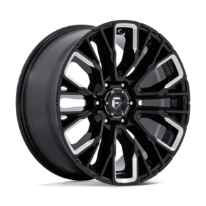 Fuel 1PC D849 REBAR 20X9 20 GLOSS BLACK MILLED D84920908457