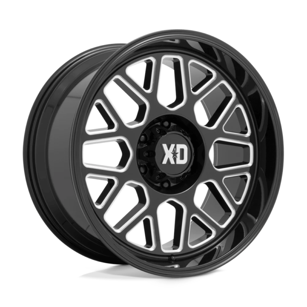 XD XD849 GRENADE 2 22X12 -44 GLOSS BLACK MILLED XD84922280344N