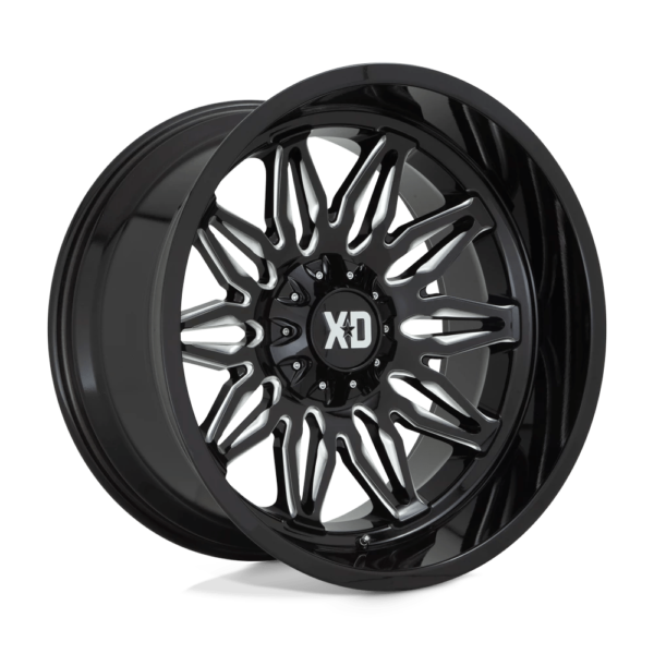 XD XD859 GUNNER 22X12 -44 GLOSS BLACK MILLED XD85922235344N
