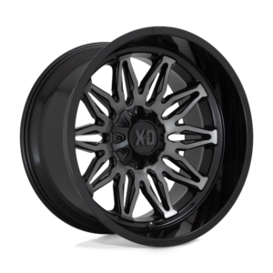 XD XD859 GUNNER 22X12 -44 GLOSS BLACK MACHINED WITH GRAY TINT XD85922267444N