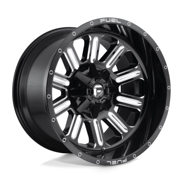 Fuel 1PC D620 HARDLINE 22X10 -18 GLOSS BLACK MILLED D62022009847