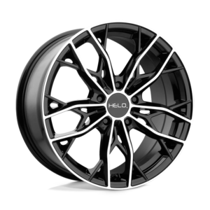 Helo HE907 16X7 38 GLOSS BLACK MACHINED HE90767012538