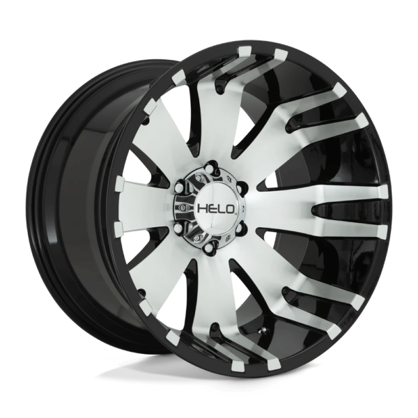 Helo HE917 20X12 -44 GLOSS BLACK MACHINED HE91721285544N