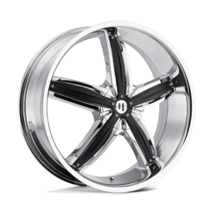 Helo HE844 20X8 38 CHROME PLATED WITH GLOSS BLACK ACCENTS HE84428001238