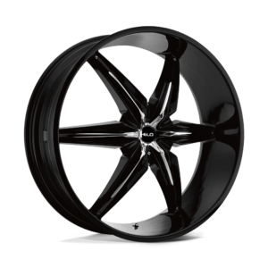 Helo HE866 22X9.5 10 GLOSS BLACK WITH REMOVABLE CHROME ACCENTS HE86622915310
