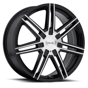 Helo HE884 18X7 45 GLOSS BLACK WITH MACHINED FACE HE88487000345