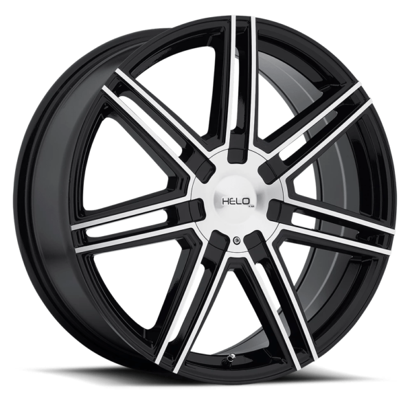 Helo HE884 18X7 45 GLOSS BLACK WITH MACHINED FACE HE88487000345