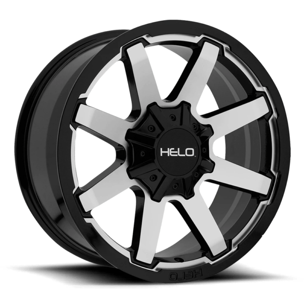 Helo HE909 17X9 18 GLOSS BLACK MACHINED HE90979087518