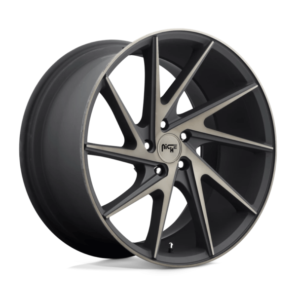 Niche 1PC M163 INVERT 20X9 25 MATTE BLACK MACHINED RING M163209065+25
