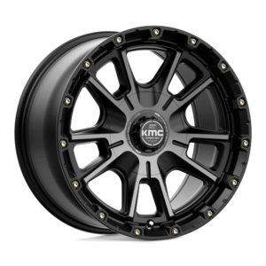 KMC KM100 SYNC 17X9 18 SATIN BLACK WITH GRAY TINT KM10079070418