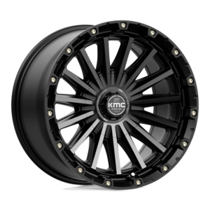 KMC KM102 SIGNAL 17X9 -12 SATIN BLACK WITH GRAY TINT KM10279035412N