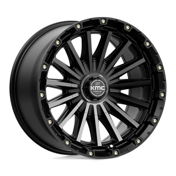 KMC KM102 SIGNAL 17X9 -12 SATIN BLACK WITH GRAY TINT KM10279035412N
