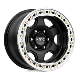 KMC KM233 HEX BEADLOCK 20X10 -48 SATIN BLACK KM2332100L748N