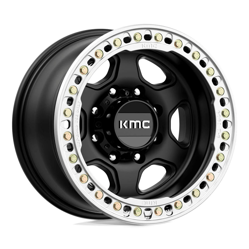 KMC KM233 HEX BEADLOCK 17X9 -38 SATIN BLACK KM23379080738N