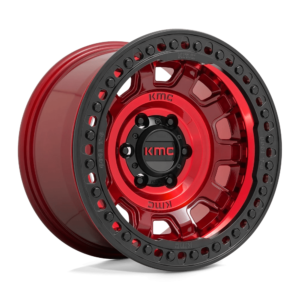 KMC KM236 TANK BEADLOCK 17X9 -15 CANDY RED KM23679050915N