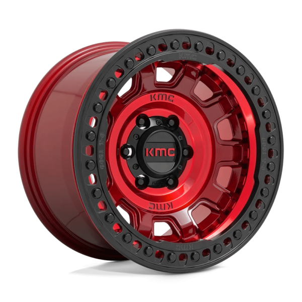 KMC KM236 TANK BEADLOCK 17X9 -15 CANDY RED KM23679050915N