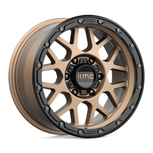 KMC KM535 GRENADE OFF-ROAD 17X9 18 MATTE BRONZE MATTE BLACK LIP KM53579064618