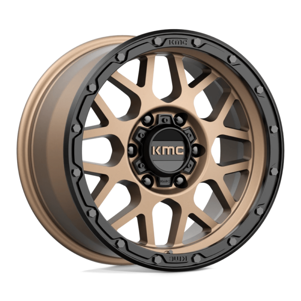 KMC KM535 GRENADE OFF-ROAD 17X9 18 MATTE BRONZE MATTE BLACK LIP KM53579064618