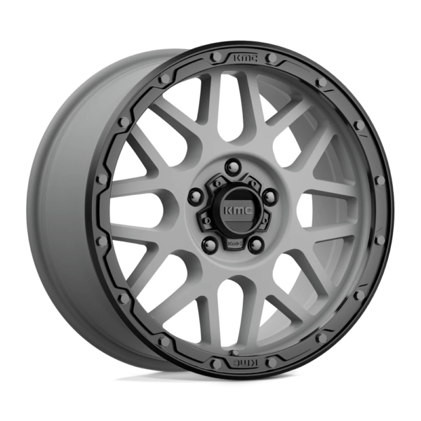 KMC KM535 GRENADE OFF-ROAD 18X8.5 35 MATTE GRAY MATTE BLACK LIP KM53588550435