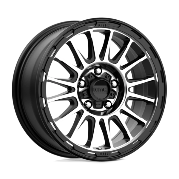 KMC KM542 IMPACT 17X8.5 0 SATIN BLACK MACHINED KM54278588500