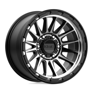 KMC KM542 IMPACT 17X9 -12 SATIN BLACK MACHINED KM54279068512N