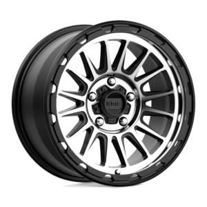 KMC KM542 IMPACT 17X9 18 SATIN BLACK MACHINED KM54279050518