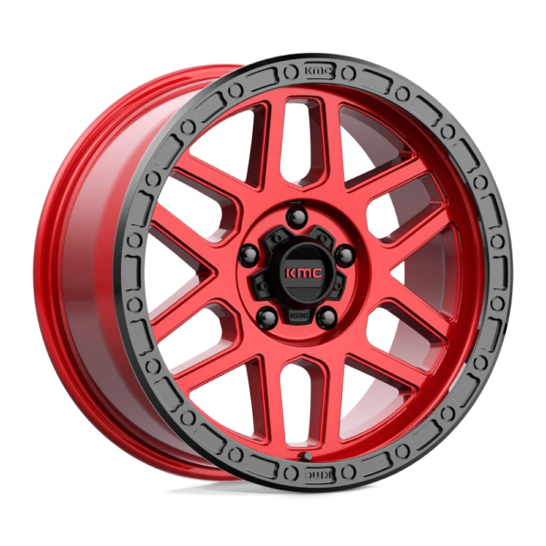 KMC KM544 MESA 17X9 18 CANDY RED WITH BLACK LIP KM54479050918