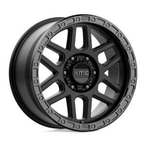 KMC KM544 MESA 17X8.5 0 SATIN BLACK WITH GLOSS BLACK LIP KM54478564700