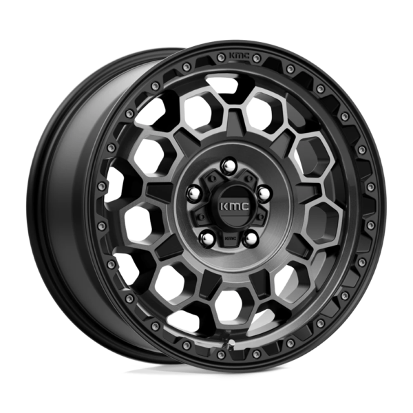 KMC KM545 TREK 17X8 35 SATIN BLACK WITH GRAY TINT KM54578012435