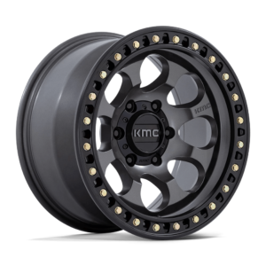 KMC KM550 RIOT SBL 18X9 18 ANTHRACITE WITH SATIN BLACK LIP KM550AB18906818