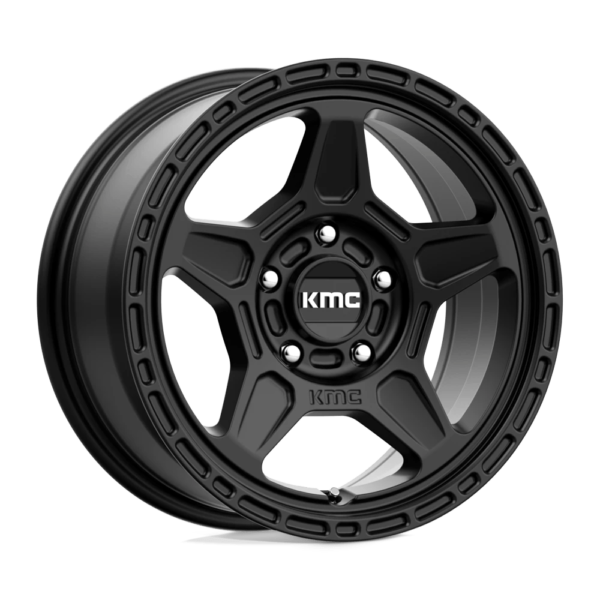 KMC KM721 ALPINE 15X7 15 SATIN BLACK KM72157012715