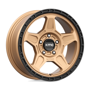 KMC KM721 ALPINE 16X7 15 MATTE BRONZE WITH BLACK LIP KM72167012615