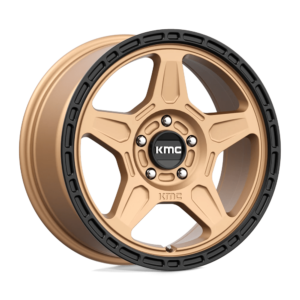 KMC KM721 ALPINE 17X8 38 MATTE BRONZE WITH BLACK LIP KM72178045638